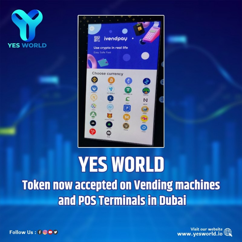 YES WORLD Token is accepted in the largest office centers in Dubai!