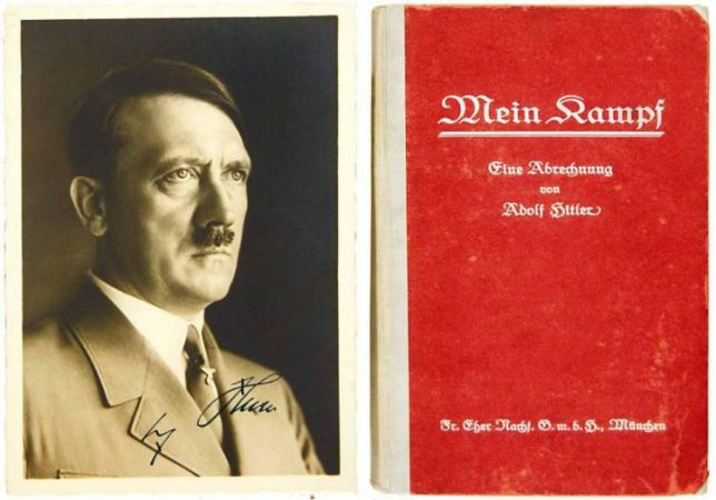 Hitler's 'Mein Kampf' including his signature can be sold for $35,000