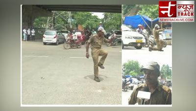 Watch PC Khandwal, a home guard in Bhubaneswar use dancing moves to control traffic
