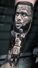 LeBron James's sexy and hot tattoos, best for men