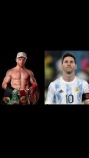 Why did the world boxing champion threaten Messi?