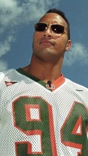 Dwayne Johnson was signed by this big football club in his college days