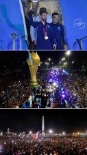 Huge Crowds Greets Argentina Team After World Cup Victory