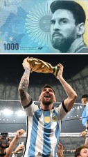 Lionel Messi's pic on the currency notes?