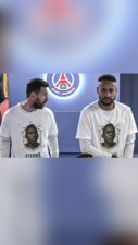 Messi and Neymar wore Pele's t-shirts, Pay tribute in a unique way