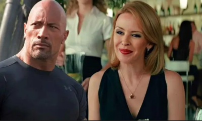 Dwayne Johnson pleaded with the director not to kill Kylie Minogue in the $474 million film