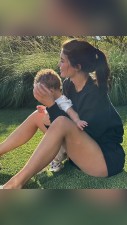 Kylie Jenner showed glimpses of her son's face for the first time
