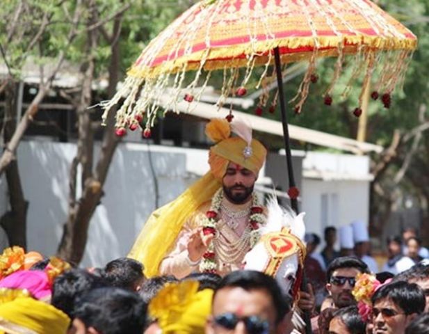 Still from wedding celebration of Reeva Solanki and Ravindre Jadeja