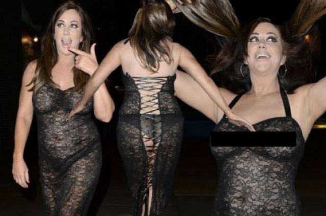 Lisa Appleton wore revealing dress in a 'New Year Party'!!