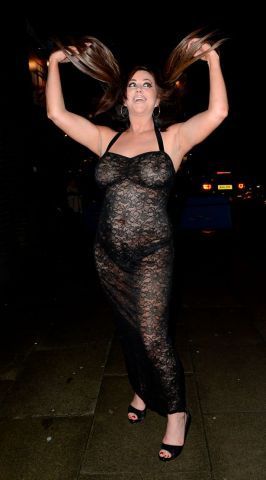 Lisa Appleton wore revealing dress in a 'New Year Party'!!