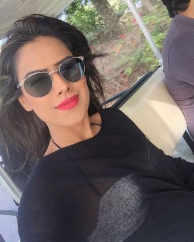 Nia sharma  is a on a vacation and not with someone but alone!