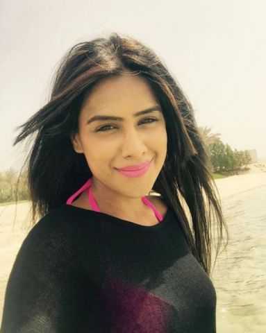 Nia sharma  is a on a vacation and not with someone but alone!