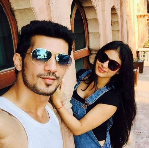 'Naagin' with her Reel life Husband