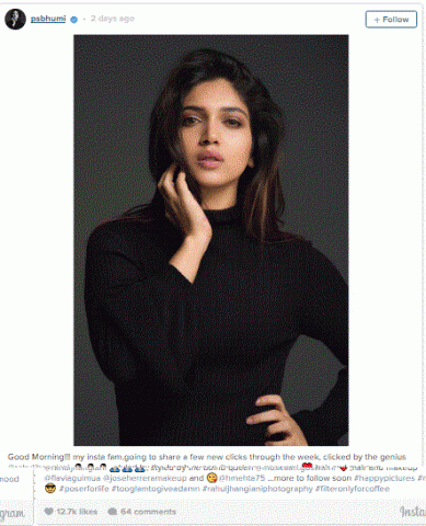 In the latest photoshoot, Bhumi Pedneker is looking more beautiful