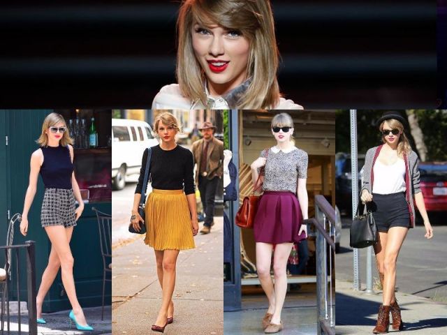 Get cool schoolgirl look like Taylor Swift