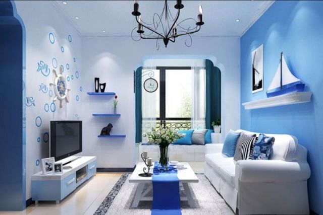 Blue is new color to wall,choose your favorite one...!!!