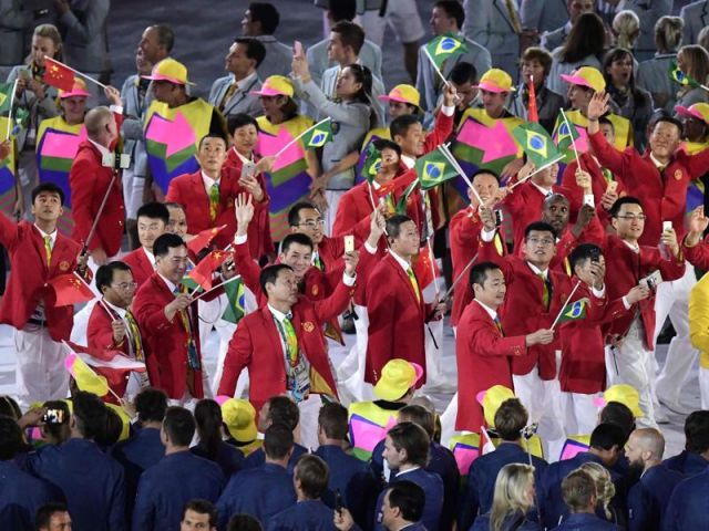 Captured! Rio Olympic's opening ceremony brighten whole Rio De Janeiro