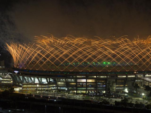 Captured! Rio Olympic's opening ceremony brighten whole Rio De Janeiro