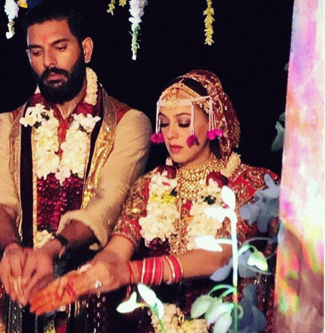 Goa Wedding Pictures-Meet Mr. and Mrs.Yuvraj Singh !!