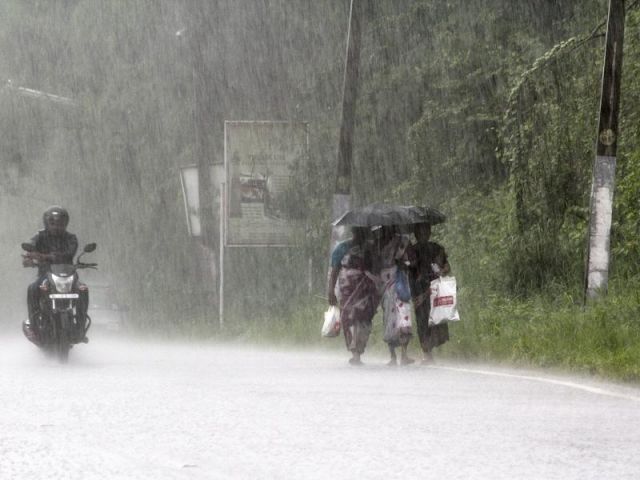 Smiling faces due to pre-monsoon showers in Kerala