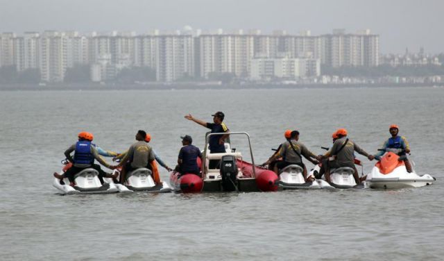 Practicing Rescue in the rains