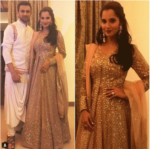 Pictures: Sania Mirza flaunted starry at her sister Anam Mirza's Sangeet