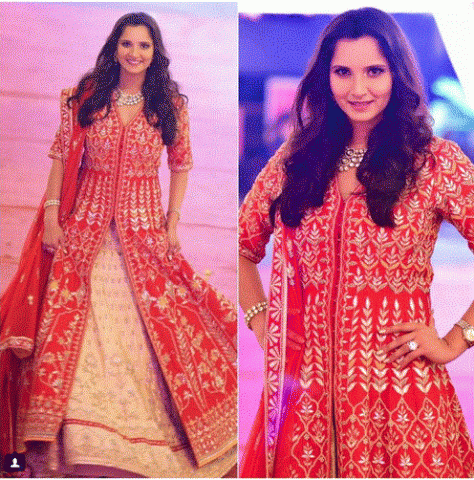 Pictures: Sania Mirza flaunted starry at her sister Anam Mirza's Sangeet