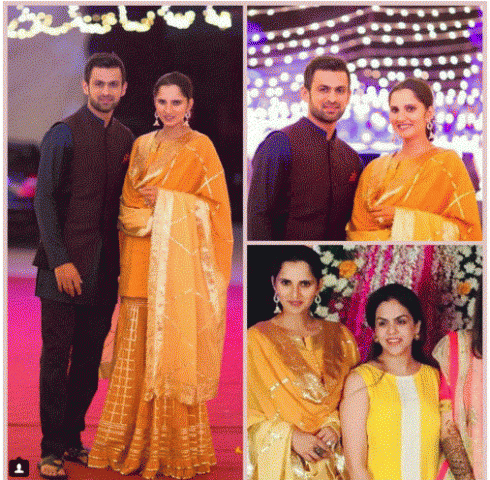 Pictures: Sania Mirza flaunted starry at her sister Anam Mirza's Sangeet