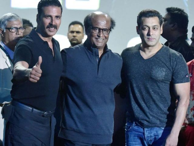What happened;when Salman came uninvited for Rajini's Robot 2.0 first look launch ??