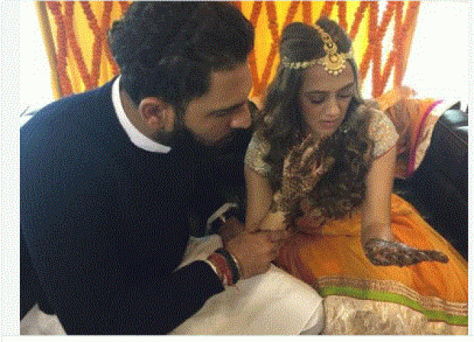 Celebration begins-See Mehendi & Sangeet Ceremony's album of Yuvraj-Hazel !!!