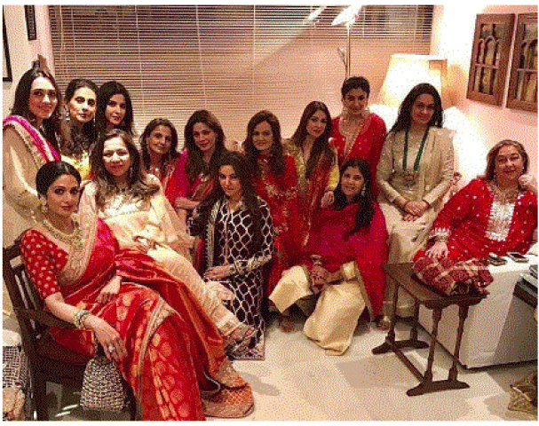 Karva Chauth's fever continues;as celebrities flaunts on the day !