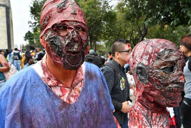 Look at 'Zombies' walking on the streets of Mexico..!