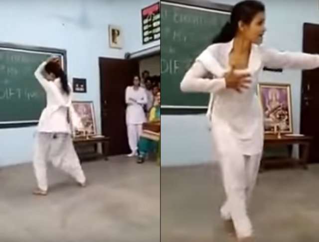 Video: Haryanvi girl dancing in her School's Classroom!!