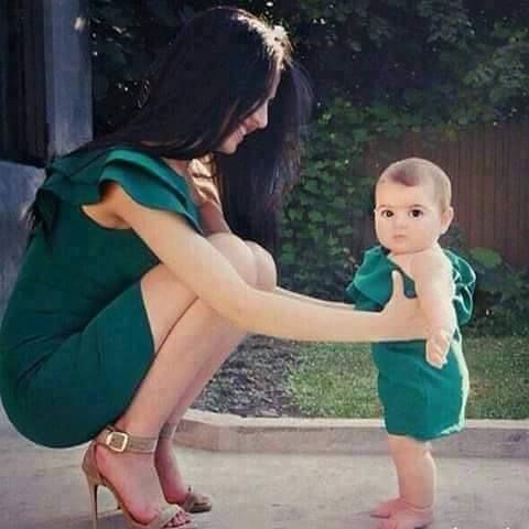 See the perfect reflection of Mother in her Daughter