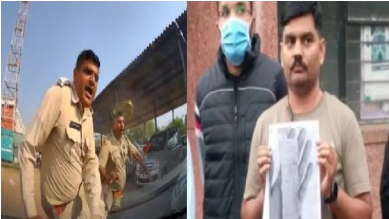 AAP नेता युवराज सिंह जडेजा ने पुलिसकर्मी को कार के बोनेट पर घसीटा, अब गिरफ्तार हुआ तो...