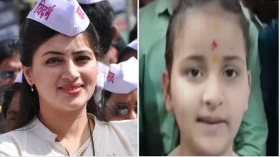 Navneet Rana's 8-year-old daughter recites Hanuman Chalisa for the release of parents