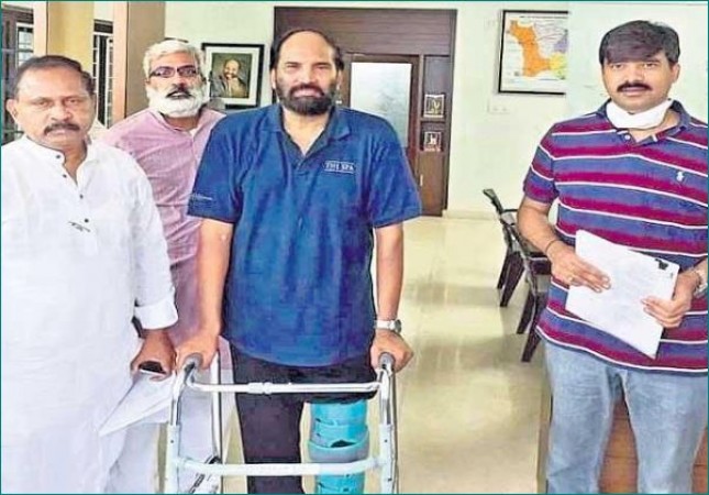 Uttam Kumar Reddy suffered a serious injury, leaders takes stock