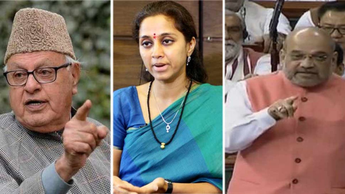 Amit Shah's reply to Supriya Sule, said 'Farooq Abdullah was not arrested...'