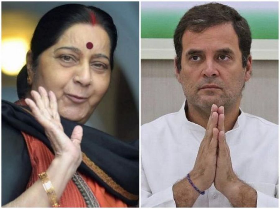 Rahul Gandhi pays tribute to Sushma Swaraj says 'friendships across party lines'