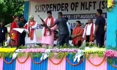 Tripura: Militant outfit surrenders to CM Biplab Deb