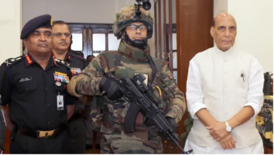AK-203 assault rifles manufactured in Amethi, handed over to indian army