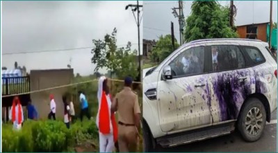 Did Shiv Sainiks attack BJP leader Kirit Somaiya's car in Maharashtra?