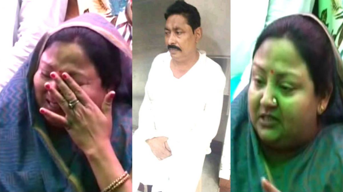 प्रेस वार्ता में रो पड़ी MLA अनंत सिंह की पत्नी, कहा- जेल में हो सकती है मेरे पति की हत्या