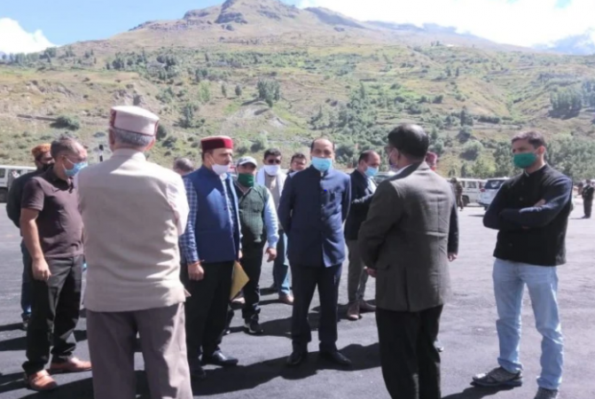 CM Jairam inspected preparations for Atal Tunnel to be inaugurated by PM Modi