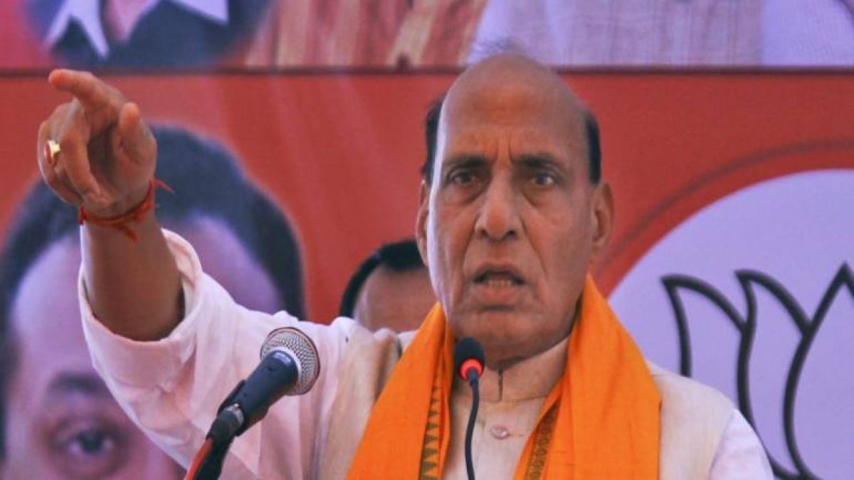 Defense Minister Rajnath, says 'BJP made India a strong country'