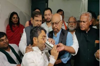Upendra Kushwaha's fast ends after the intervention of the grand alliance partners