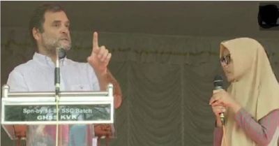 Rahul Gandhi reaches Malappuram tour, 11th student becomes translator