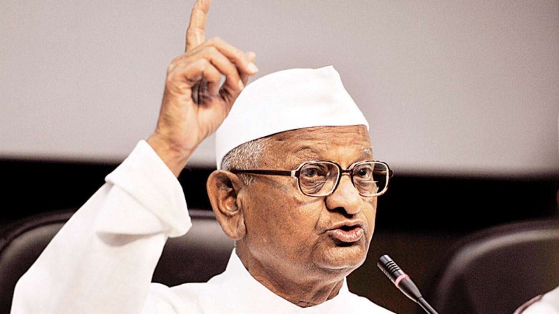Anna Hazare starts hunger strike in support of farmers' protest
