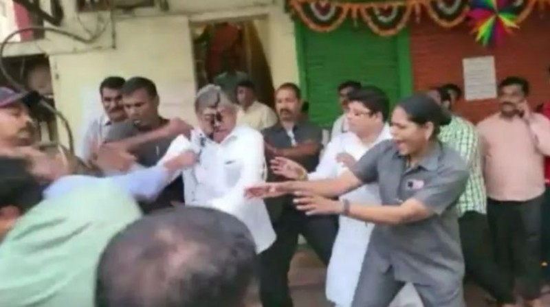 Unidentified man throws ink at cabinet minister, video goes viral