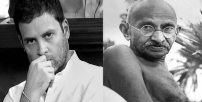 Rahul Gandhi enraged after being compared with Mahatma Gandhi
